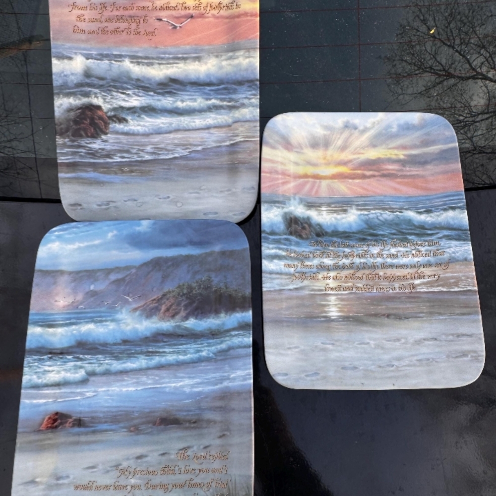 Ocean-Themed Bath Mat Set